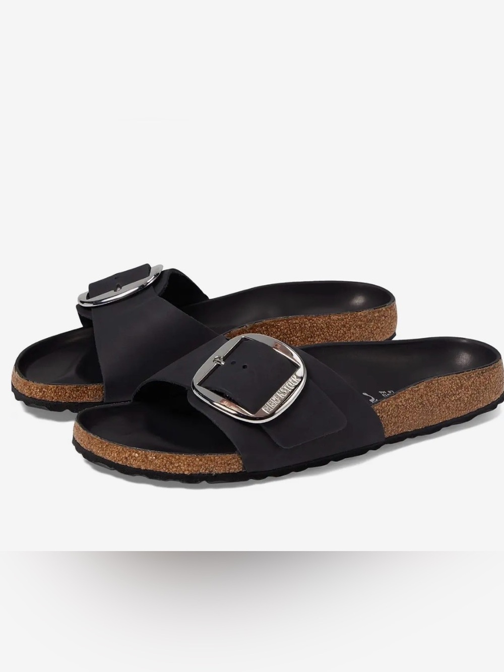 Birkenstock Madrid Big Buckle - Oiled Leather in Black size 36 US 5-5.5